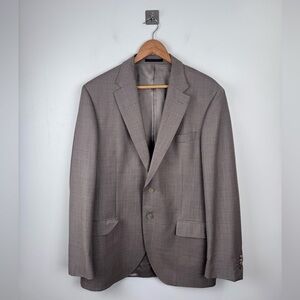 Ermenegildo Zegna Men Traveller Wool Brown Suit Jacket 54L US 44L